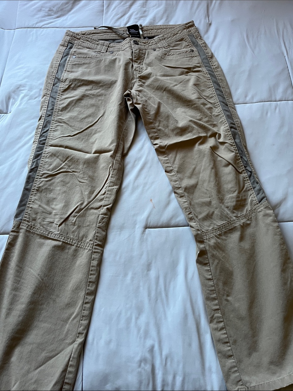 Kuhl woman’s Khaki Chinos with Contrasting Side Stripe